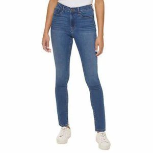 NWT Calvin Klein Jeans Ladies' High Rise Malibu Blue Skinny Jeans Size 4